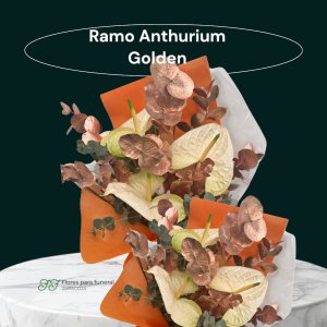 Ramo Anthurium Golden